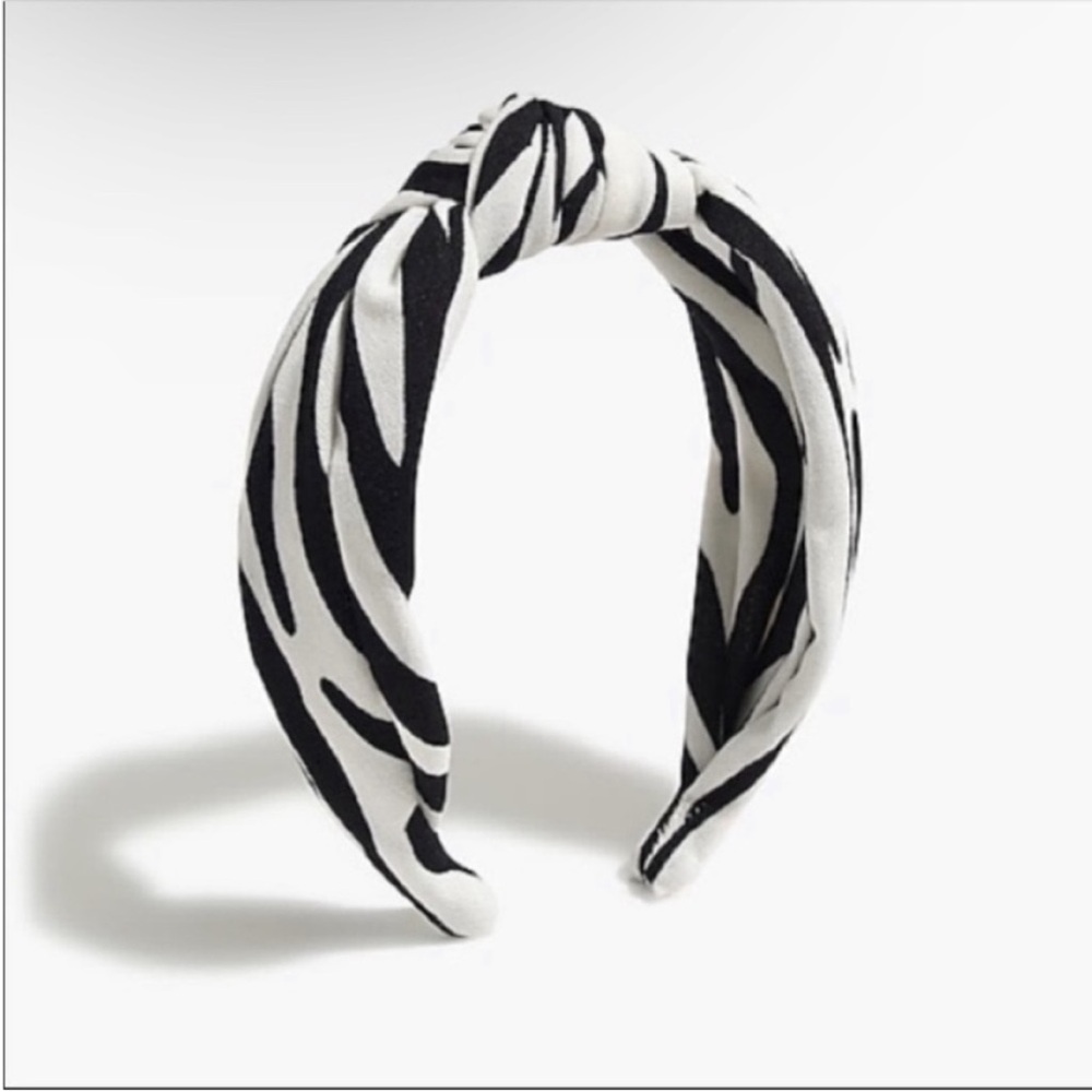 NWT J. Crew zebra headband